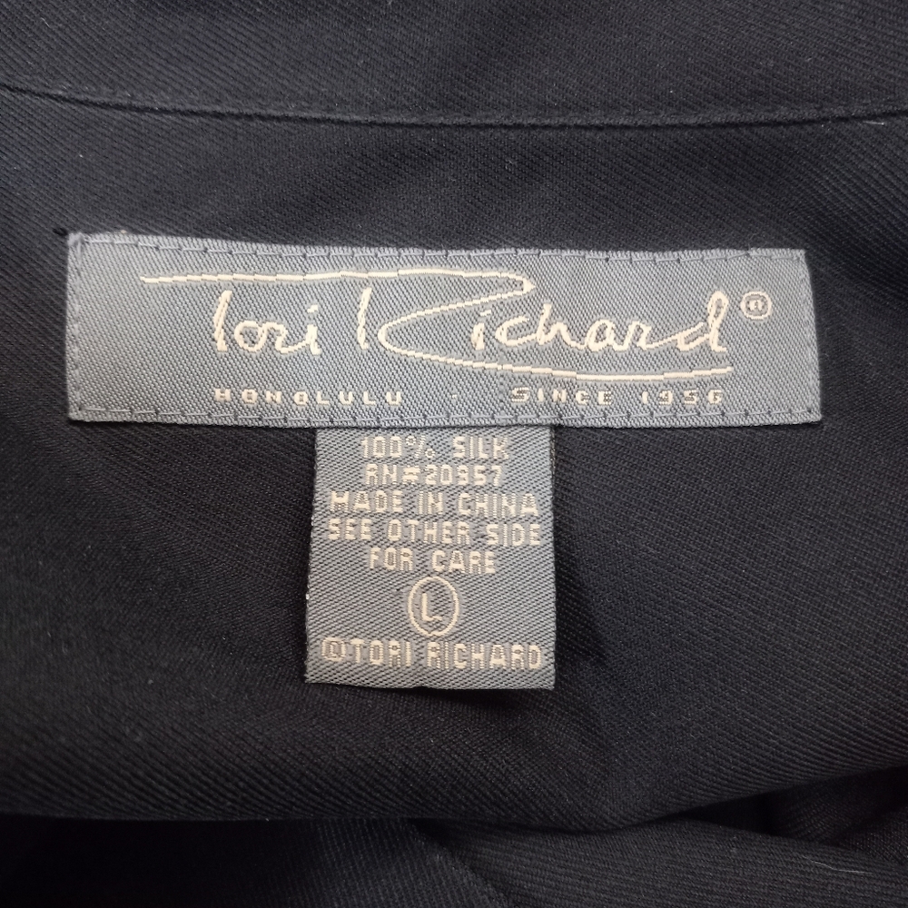 Tori Richard 100% Silk Embroidered Pelican Air Plane Hawaiian Shirt - Picture 5 of 6